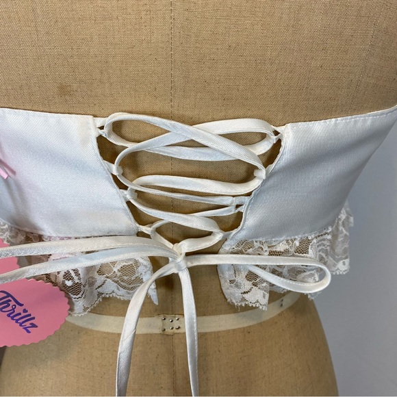 Sugar Thrillz (Dolls Kill) Garden Gate Memories Embroidered Crop Top Size XL - Picture 6 of 10